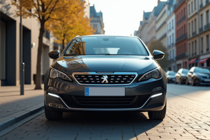 Peugeot 308 GT automatique en ville en journée